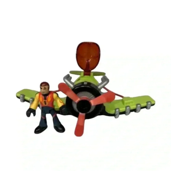 Fisher Price Imaginext Sky Racers Sea Stinger Plane W/ Sky Racer Pilot - Picture 1 of 3